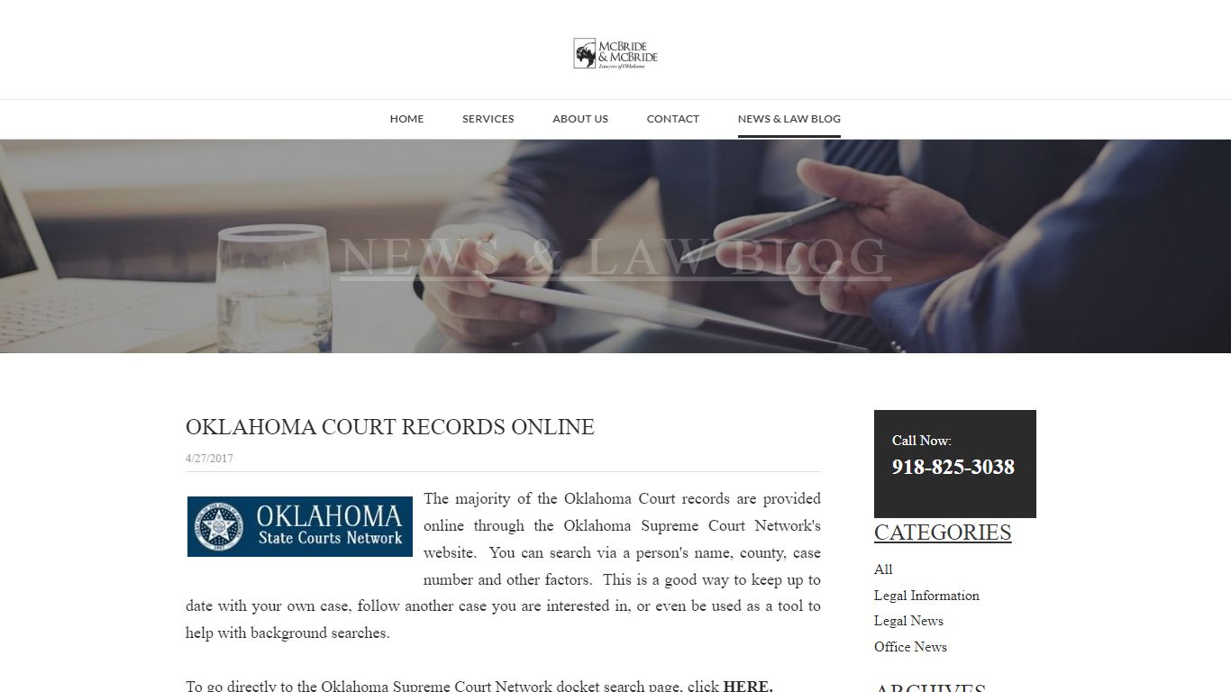 OKLAHOMA COURT RECORDS ONLINE